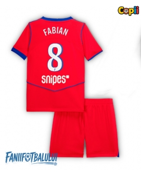 Paris Saint-Germain Fabian Ruiz #8 Echipament de Fotbal Replică 2025-26 Copii Treilea (+ Șorturi)